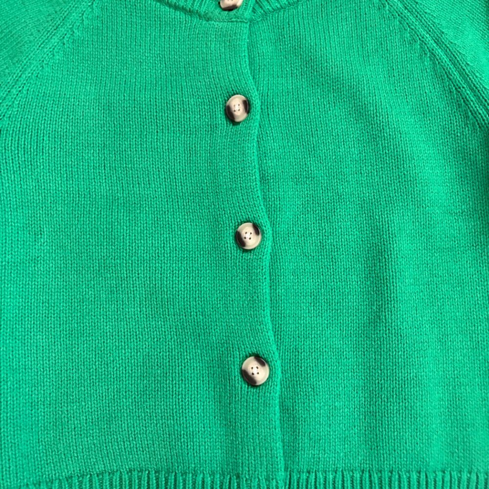 Lucky Brand Green Short Sleeve Cardigan Sweater | Button Front | Size - Picture 3 of 4